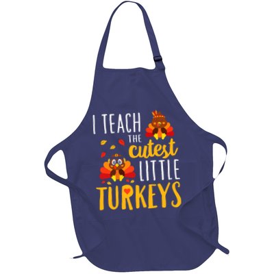 I Teach The Cutest Little Turkeys School Thankful Apron