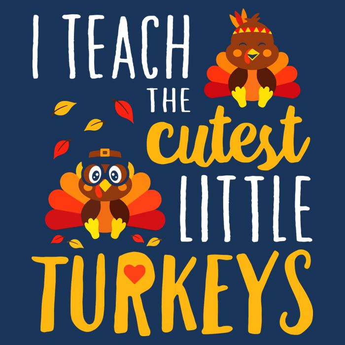 I Teach The Cutest Little Turkeys School Thankful 16 in Basic Backpack