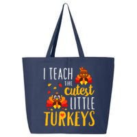 I Teach The Cutest Little Turkeys School Thankful 25L Jumbo Tote