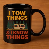 I Tow Things And I Know Things 11oz C Handle Ceramic Mug
