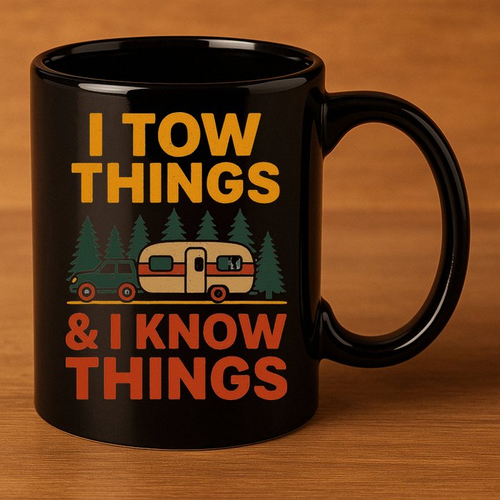 I Tow Things And I Know Things 11oz C Handle Ceramic Mug