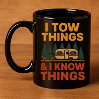 I Tow Things And I Know Things 11oz C Handle Ceramic Mug