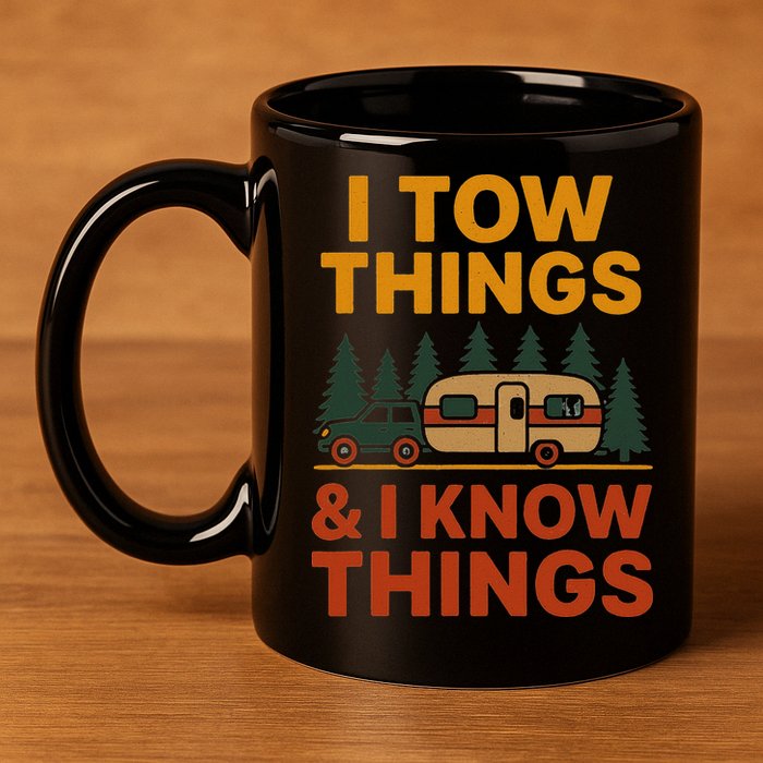I Tow Things And I Know Things 11oz C Handle Ceramic Mug