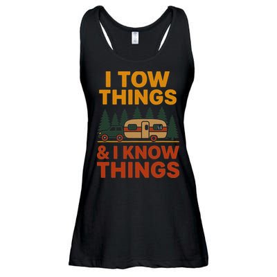 I Tow Things And I Know Things Ladies Essential Flowy Tank