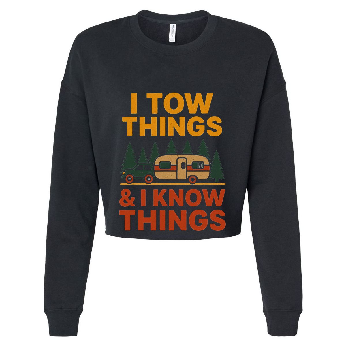 I Tow Things And I Know Things Flat Bill Trucker Hat