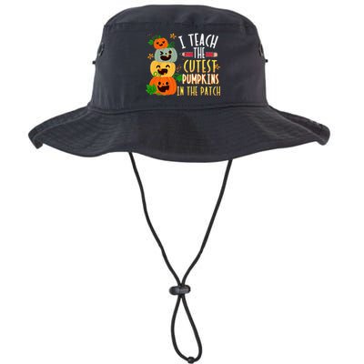 I Teach The Cutest Pumpkins In The Patch Halloween Teacher Legacy Cool Fit Booney Bucket Hat