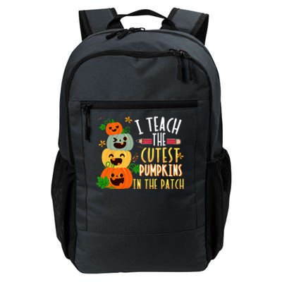 I Teach The Cutest Pumpkins In The Patch Halloween Teacher Daily Commute Backpack