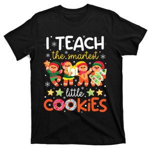 I Teach The Smartest Little Cookies Teacher Christmas Pajama T-Shirt