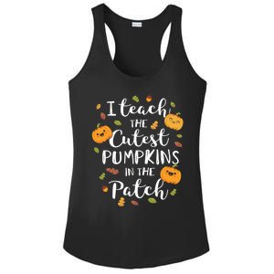 I Teach The Cutest Pumpkins In The Patch Halloween Top Funny Gift Ladies PosiCharge Competitor Racerback Tank