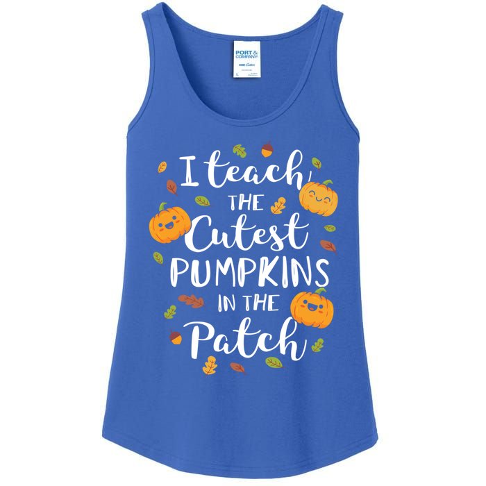 I Teach The Cutest Pumpkins In The Patch Halloween Top Funny Gift Ladies Essential Tank