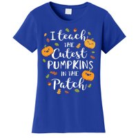 I Teach The Cutest Pumpkins In The Patch Halloween Top Funny Gift Women's T-Shirt