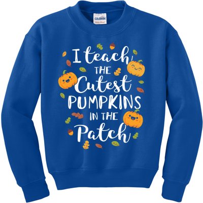 I Teach The Cutest Pumpkins In The Patch Halloween Top Funny Gift Kids Sweatshirt