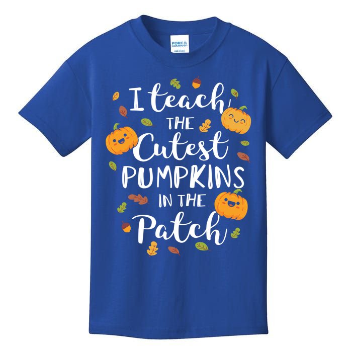 I Teach The Cutest Pumpkins In The Patch Halloween Top Funny Gift Kids T-Shirt