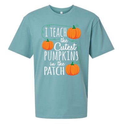 I Teach The Cutest Pumpkins In The Patch Gift Sueded Cloud Jersey T-Shirt