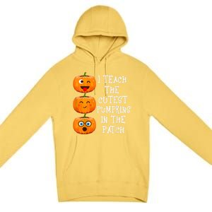 I Teach The Cutest Pumpkins In The Patch Cool Gift Premium Pullover Hoodie