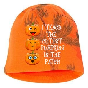 I Teach The Cutest Pumpkins In The Patch Cool Gift Kati - Camo Knit Beanie