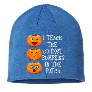 I Teach The Cutest Pumpkins In The Patch Cool Gift Sustainable Beanie