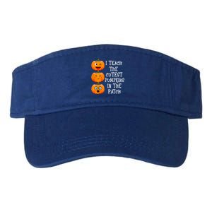 I Teach The Cutest Pumpkins In The Patch Cool Gift Valucap Bio-Washed Visor