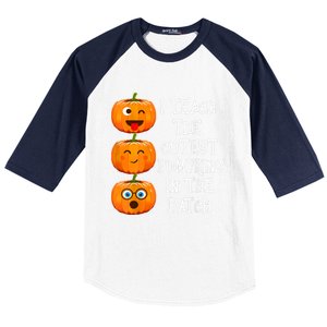 I Teach The Cutest Pumpkins In The Patch Cool Gift Baseball Sleeve Shirt