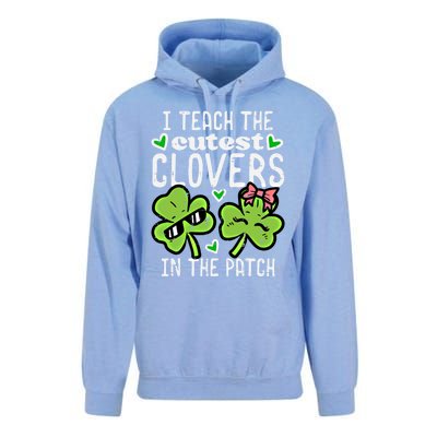 I Teach The Cutest Clovers In Patch St Patricks Day Teacher Cute Gift Unisex Surf Hoodie