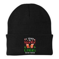 I Teach The Smartest Cookies In The Batch Teacher Christmas Knit Cap Winter Beanie