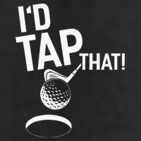I'd Tap That Golf Funny Golf 7 Panel Mesh Trucker Snapback Hat