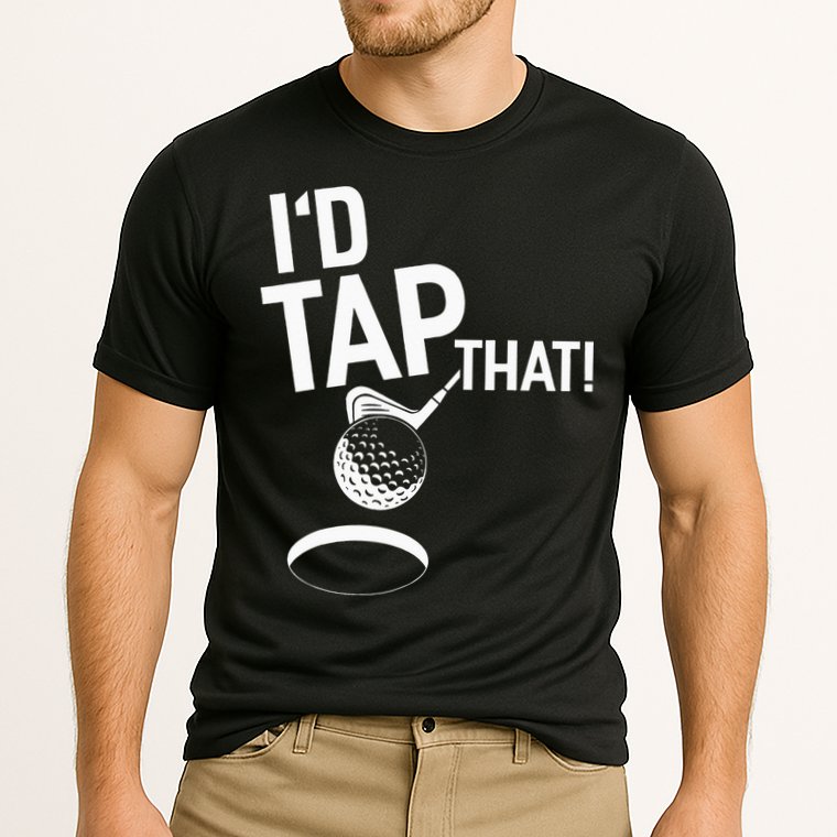 I'd Tap That Golf Funny Golf Cooling Performance Crew T-Shirt