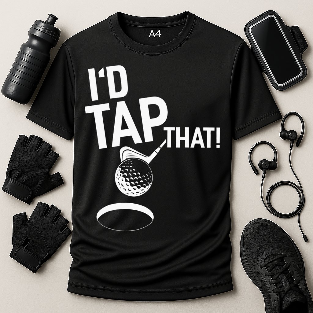 I'd Tap That Golf Funny Golf Cooling Performance Crew T-Shirt