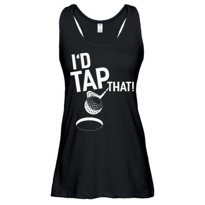 I'd Tap That Golf Funny Golf Ladies Essential Flowy Tank