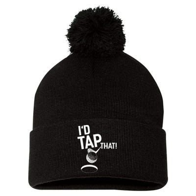 I'd Tap That Golf Funny Golf Pom Pom 12in Knit Beanie