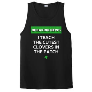 I Teach The Cutest Clovers In Patch Irish St Patrick's Day Gift PosiCharge Competitor Tank