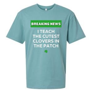 I Teach The Cutest Clovers In Patch Irish St Patrick's Day Gift Sueded Cloud Jersey T-Shirt