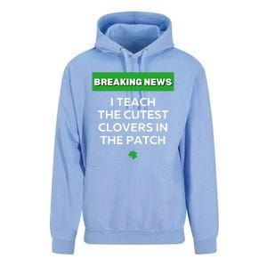 I Teach The Cutest Clovers In Patch Irish St Patrick's Day Gift Unisex Surf Hoodie