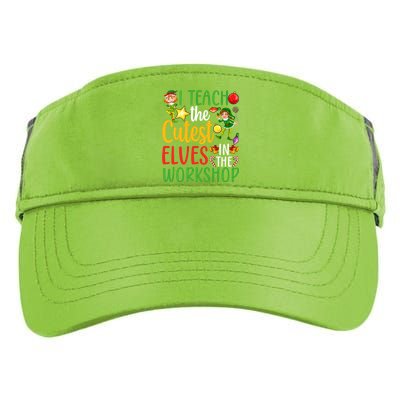 I Teach The Cutest In The Workshop Teacher Christmas Cute Gift Adult Drive Performance Visor