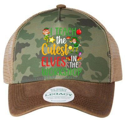 I Teach The Cutest In The Workshop Teacher Christmas Cute Gift Legacy Tie Dye Trucker Hat