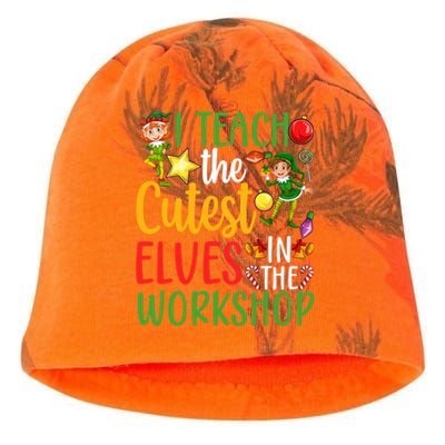 I Teach The Cutest In The Workshop Teacher Christmas Cute Gift Kati - Camo Knit Beanie