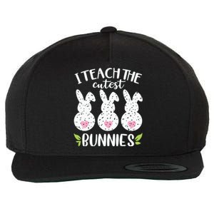 I Teach The Cutest Bunnies Love Teaching Wool Snapback Cap