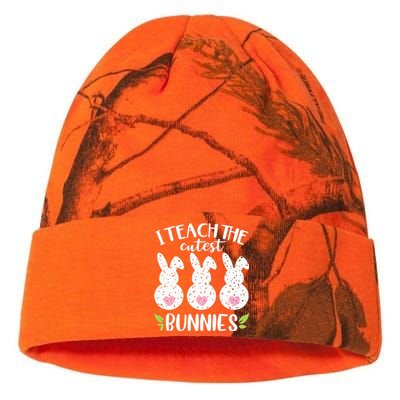 I Teach The Cutest Bunnies Love Teaching Kati Licensed 12" Camo Beanie