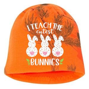 I Teach The Cutest Bunnies Love Teaching Kati - Camo Knit Beanie