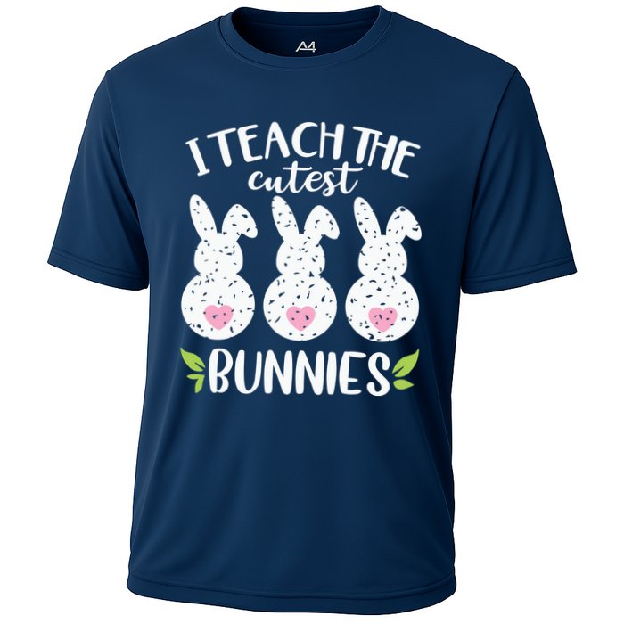 I Teach The Cutest Bunnies Love Teaching Cooling Performance Crew T-Shirt