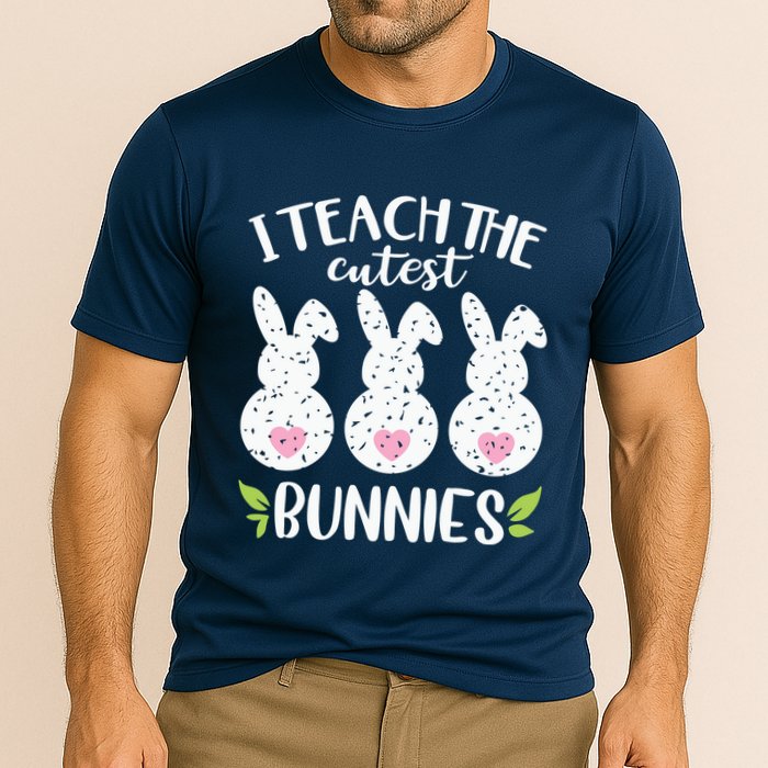 I Teach The Cutest Bunnies Love Teaching Cooling Performance Crew T-Shirt