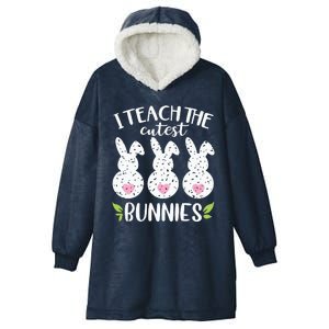 I Teach The Cutest Bunnies Love Teaching Hooded Wearable Blanket