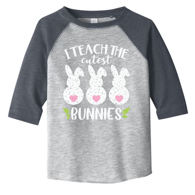 I Teach The Cutest Bunnies Love Teaching Toddler Fine Jersey T-Shirt