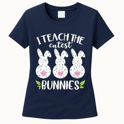 I Teach The Cutest Bunnies Love Teaching Womens T-Shirt