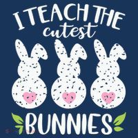 I Teach The Cutest Bunnies Love Teaching Womens T-Shirt