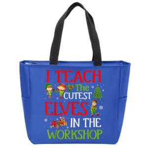 I Teach The Cutest In The Workshop Christmas Costume Gift Zip Tote Bag