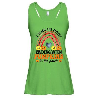 I Teach The Cutest Pumpkins Kindergarten Rainbow Teacher Gift Ladies Essential Flowy Tank