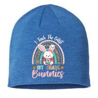 I Teach The Cutest 1st Grade Bunnies Teacher Easter Gift Sustainable Beanie