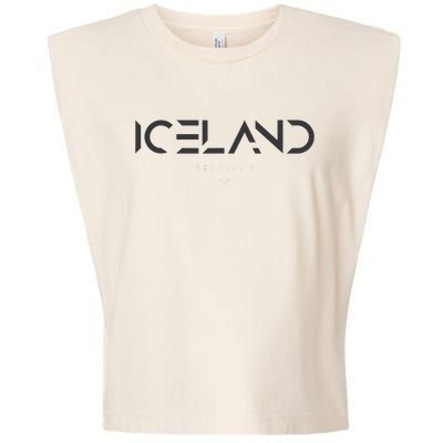 Iceland Tonal Type Garment-Dyed Women's Muscle Tee