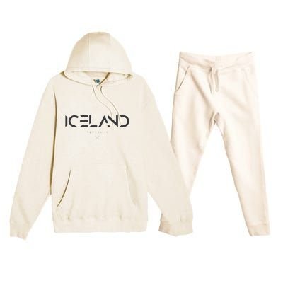 Iceland Tonal Type Premium Hooded Sweatsuit Set